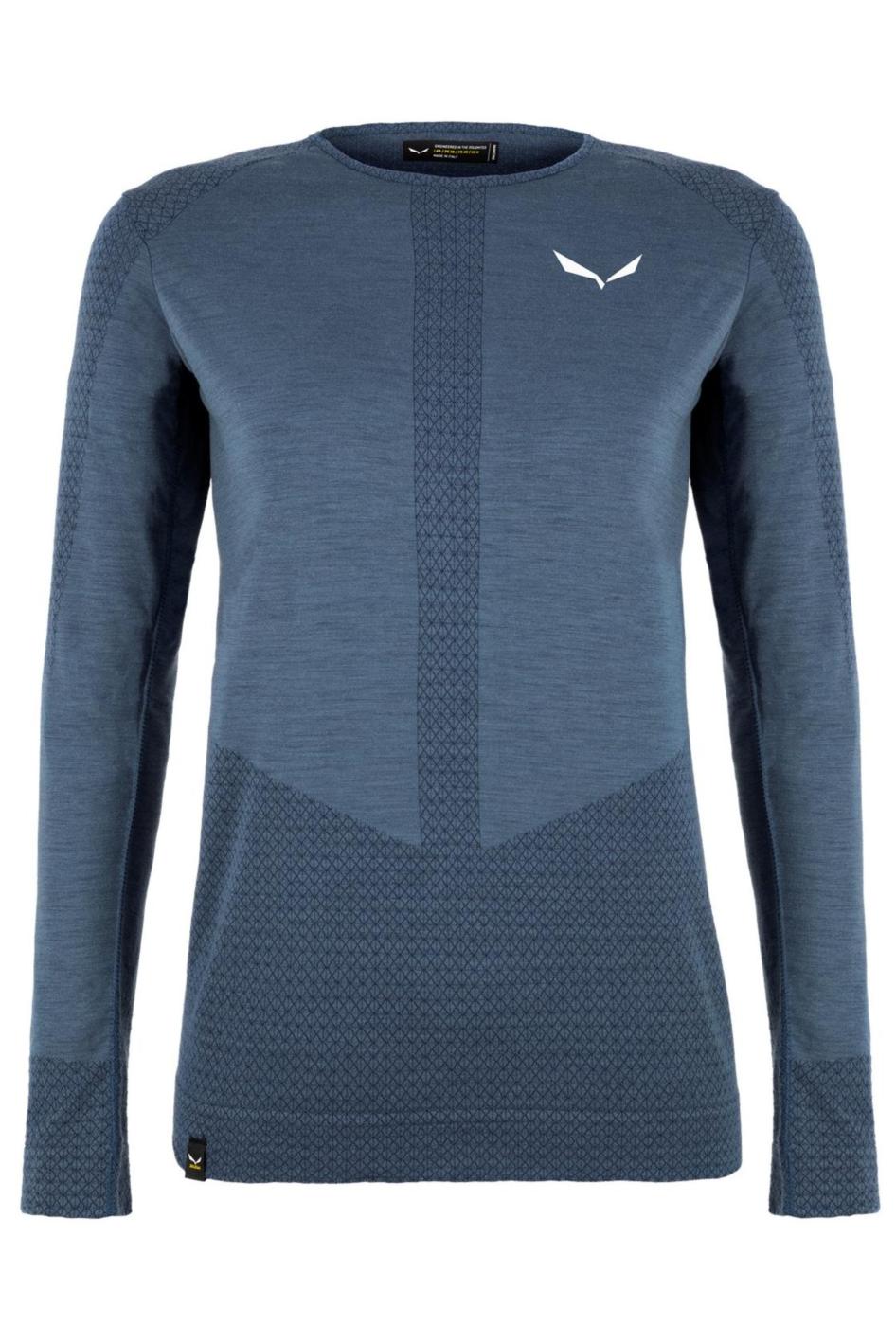 

Лонгслив мужской Salewa Zebru Medium Warm 2024 синий 34 EU, Zebru Medium Warm 2024