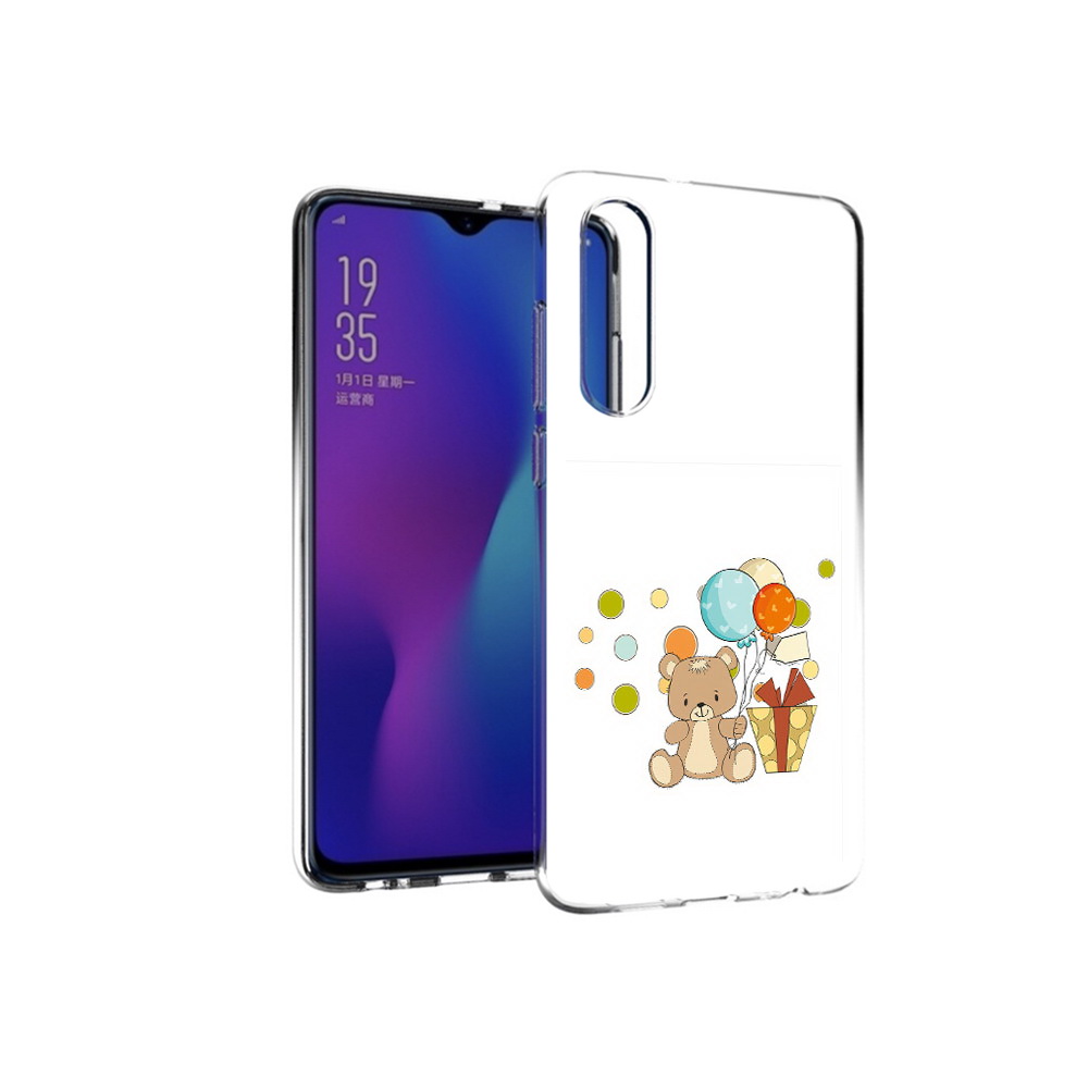 

Чехол MyPads Tocco для Huawei P30 медвеженок с подарком, Прозрачный, Tocco