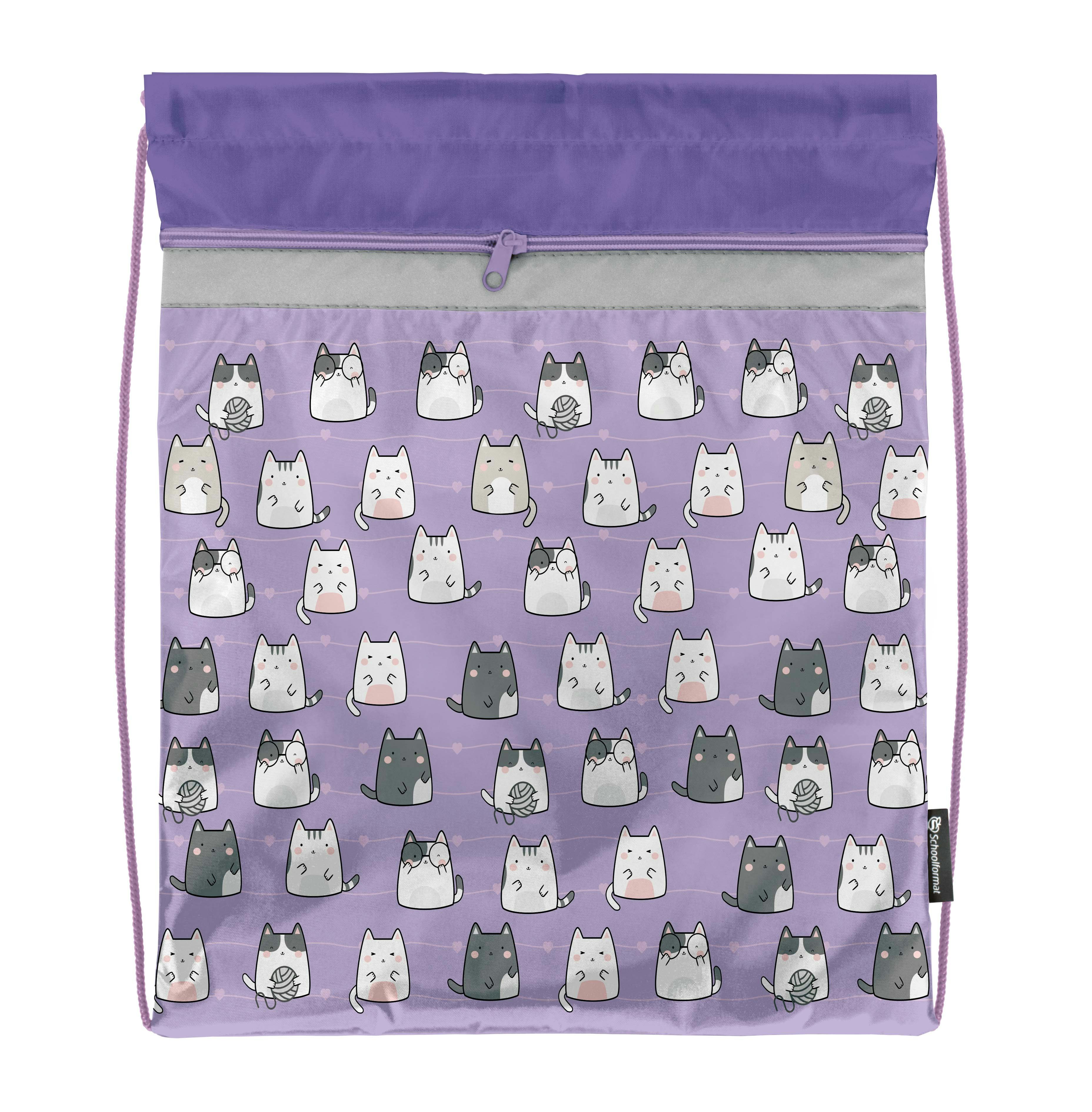 

Мешок для смен.обуви 34х42см Meow Power д/девоч. сирен. с карман. МОМК-МПР 237178, Фиолетовый, 1832748