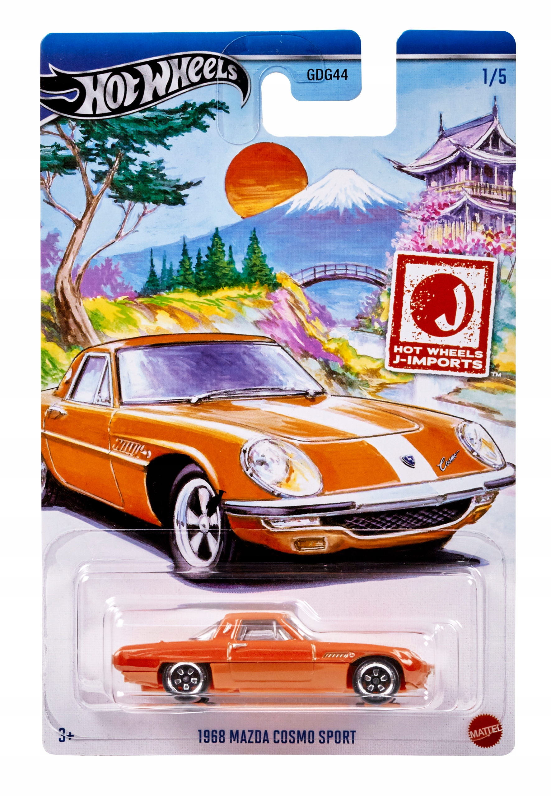 

Машинка Hot Wheels Themed Automotive 1968 Mazda Cosmo Sport J-Imports HRT00, Красный, Themed Automotive 1968 Mazda Cosmo Sport J-Imports