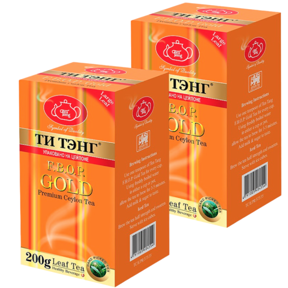 

Чай черный весовой Ти Тэнг Gold F.B.О.P., 2 шт по 200 г