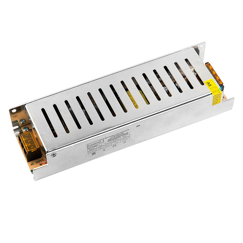 

Светодиодный драйвер General 12 вольт 250 вт DC GDLI-S-250-IP20-12 514100, Серебристый, драйвер 12в