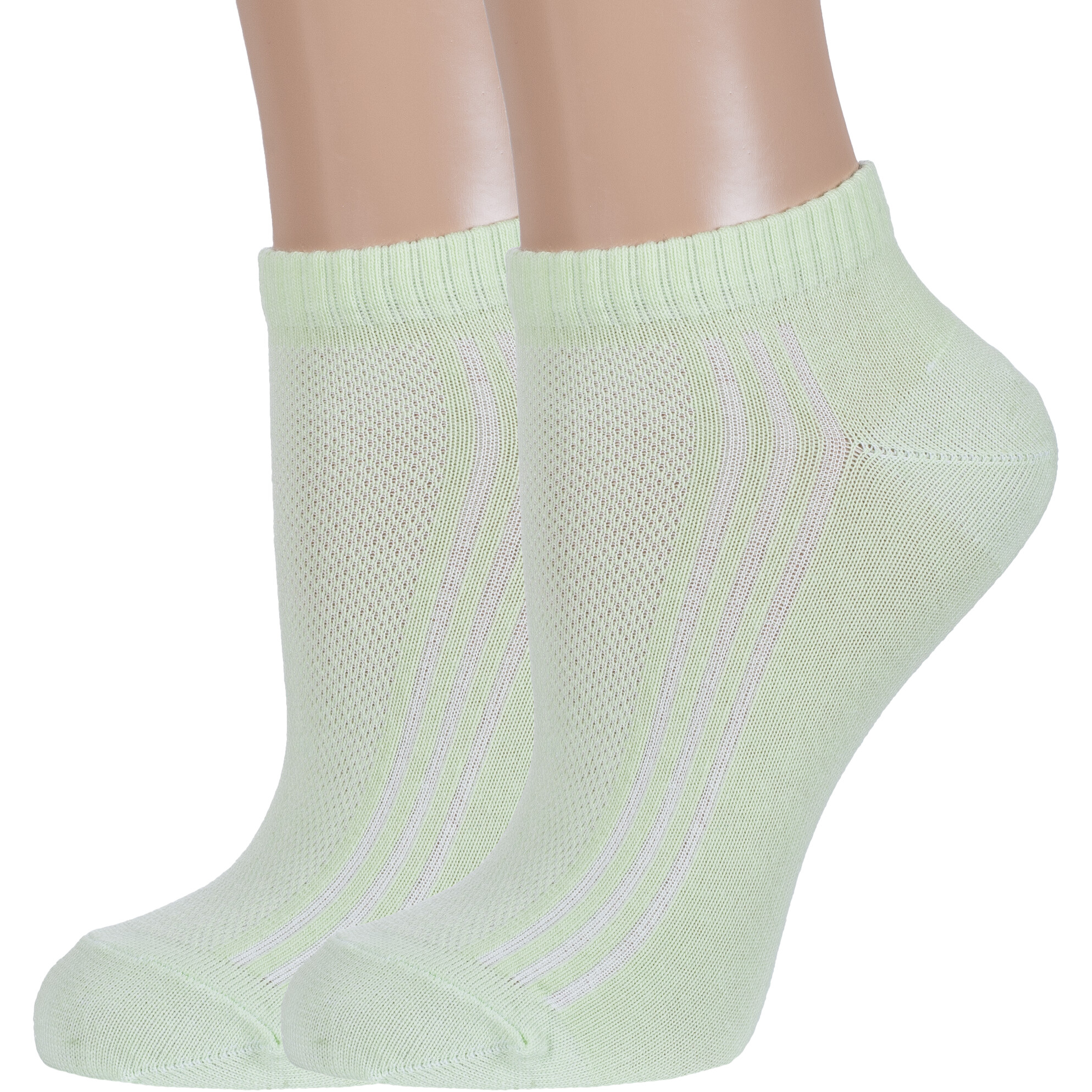 Комплект носков женских Борисоглебский трикотаж 2-6С73 зеленых 25, 2 пары