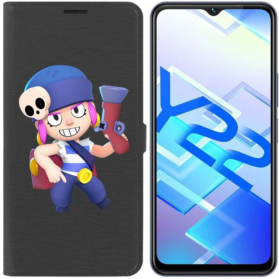 

Чехол-книжка Eco Book для Vivo Y22 Brawl Stars-Пенни