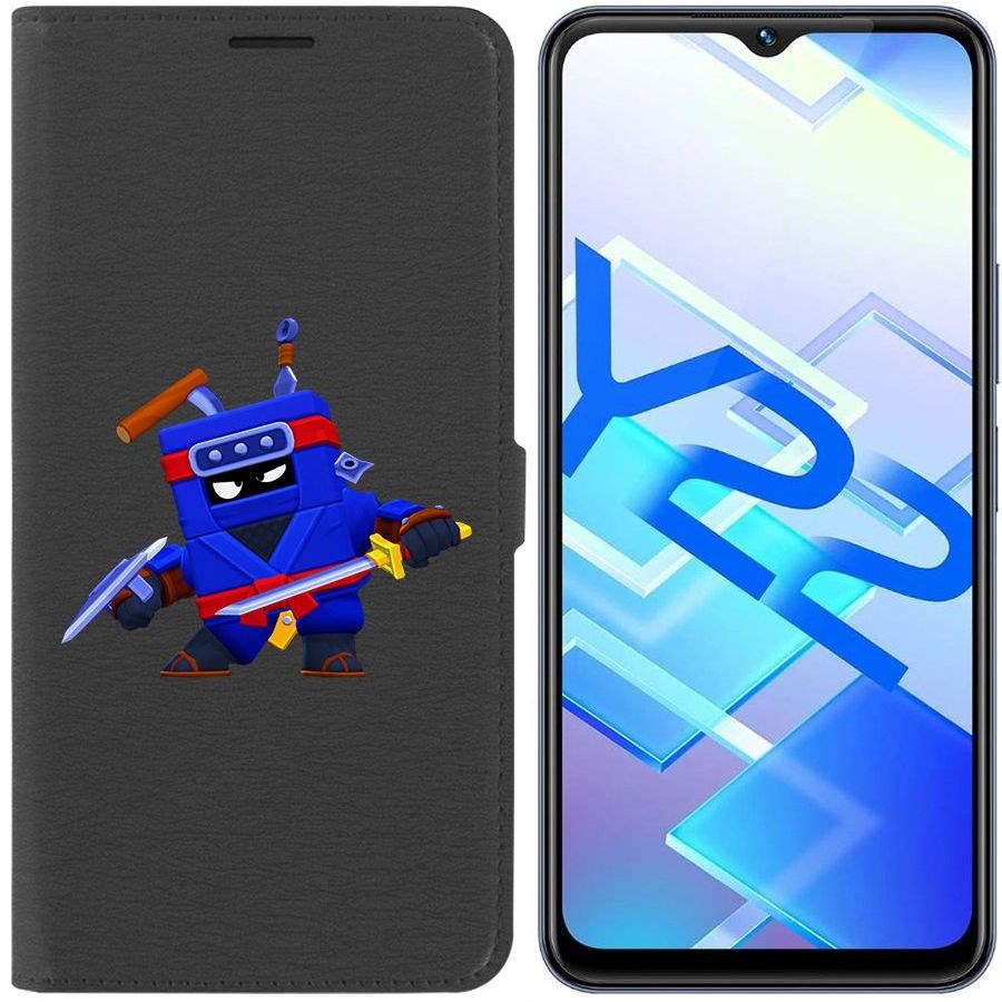 

Чехол-книжка Eco Book для Vivo Y22 Brawl Stars-Ниндзя Эш