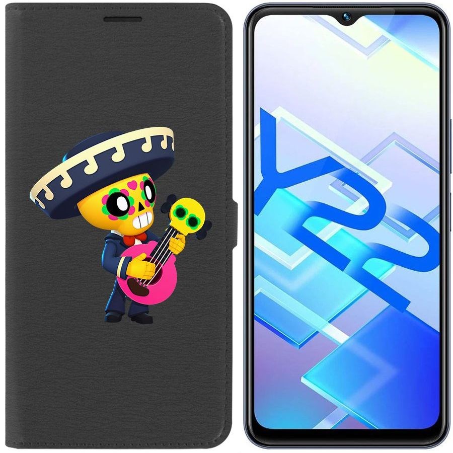 

Чехол-книжка Eco Book для Vivo Y22 Brawl Stars-Поко