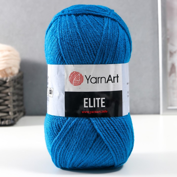 

Пряжа Elite 100% акрил 300м/100гр 843 бирюза, Бирюзовый