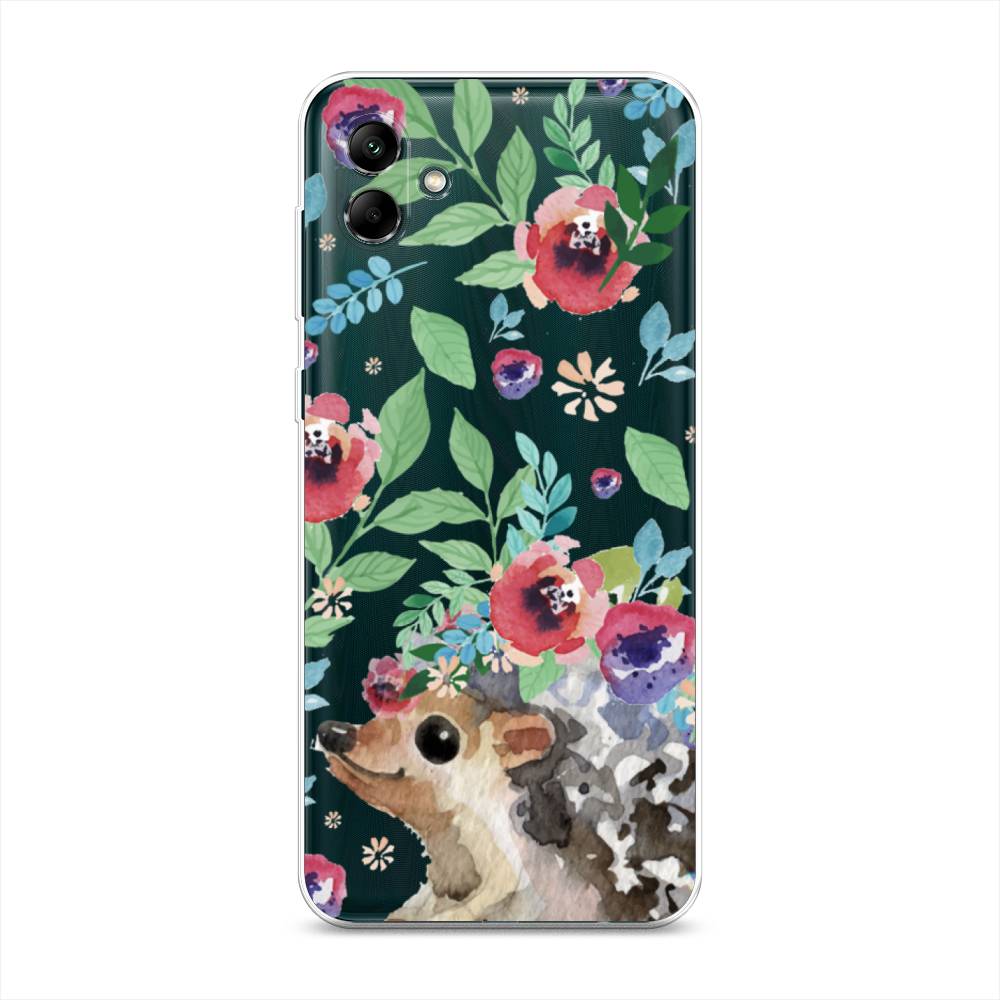

Чехол Awog на Samsung Galaxy A04 / Самсунг A04 "Ежик в цветах акварель", 2107050-2