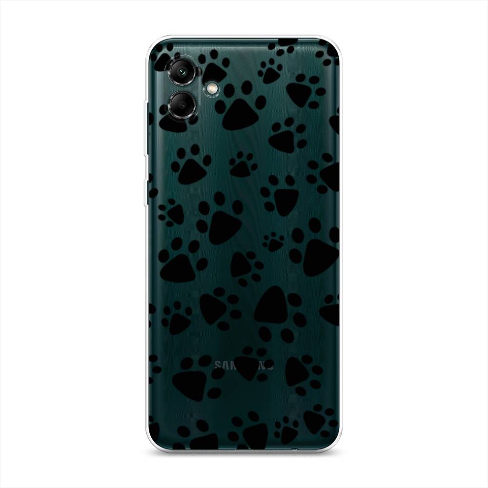 

Чехол Awog на Samsung Galaxy A04 / Самсунг A04 "Лапки черные", 2107050-2
