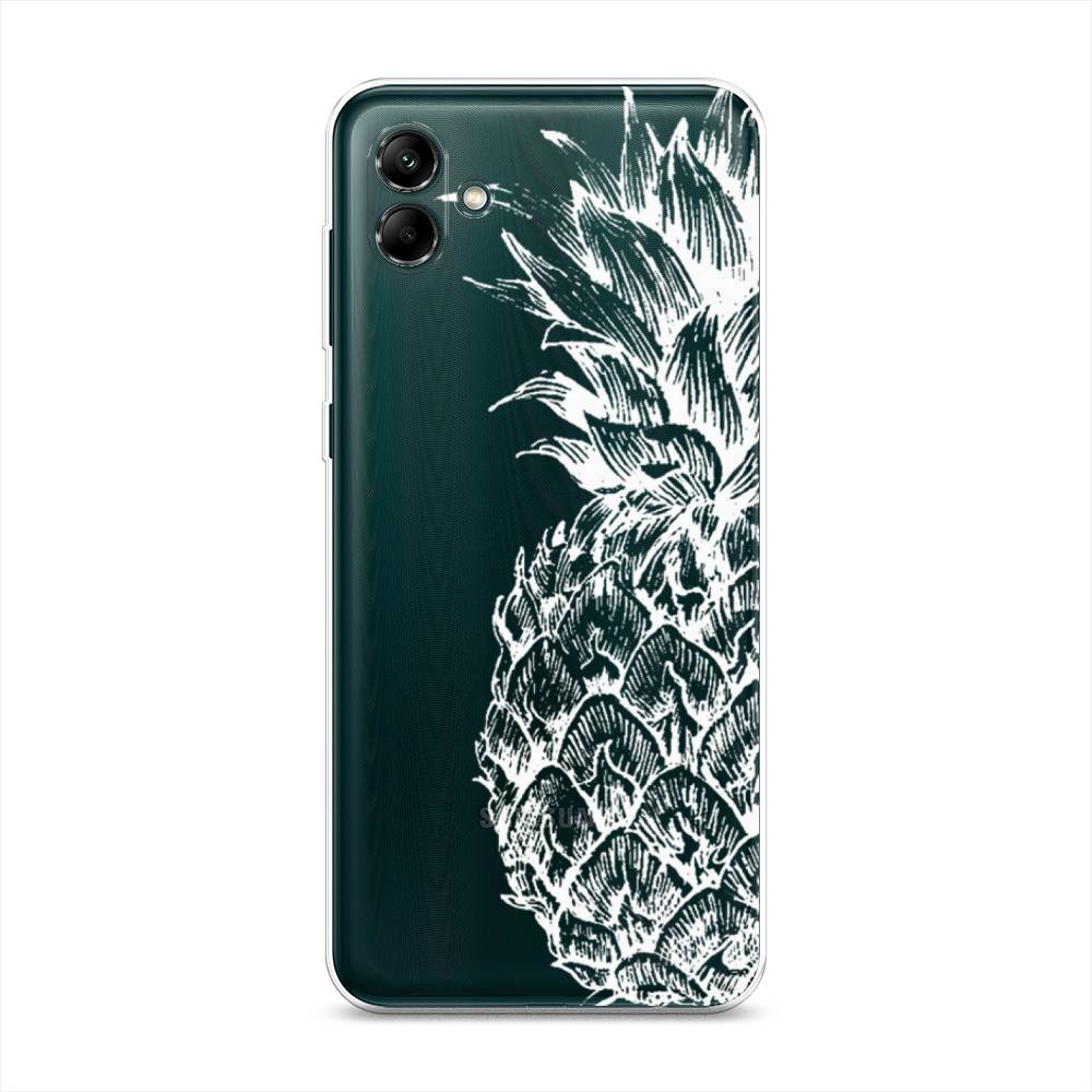

Чехол Awog на Samsung Galaxy A04 / Самсунг A04 "Ананас графика белая", 2107050-10