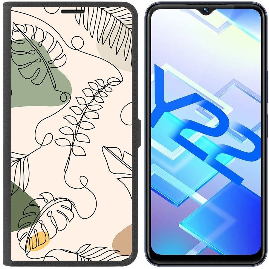 Чехол-книжка Eco Book для Vivo Y22 Линия весны