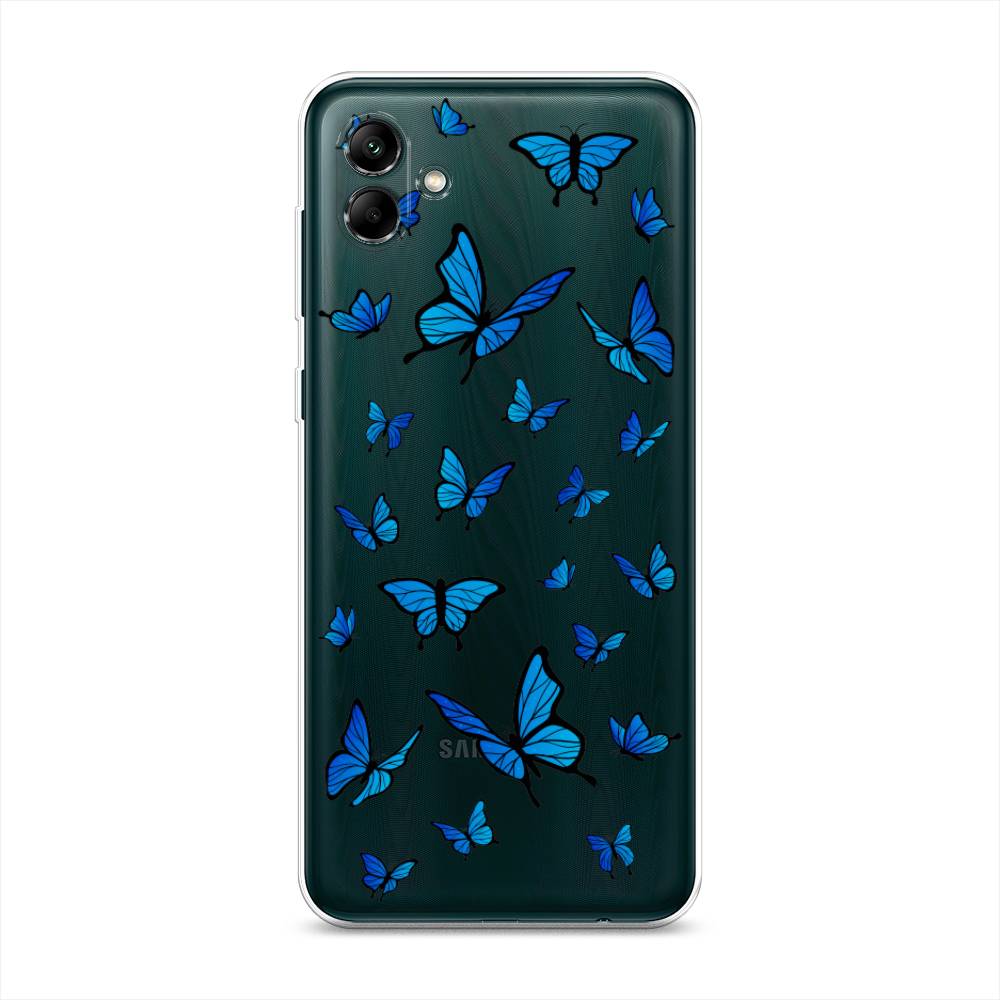 

Чехол Awog на Samsung Galaxy A04 / Самсунг A04 "Синие бабочки", 2107050-1