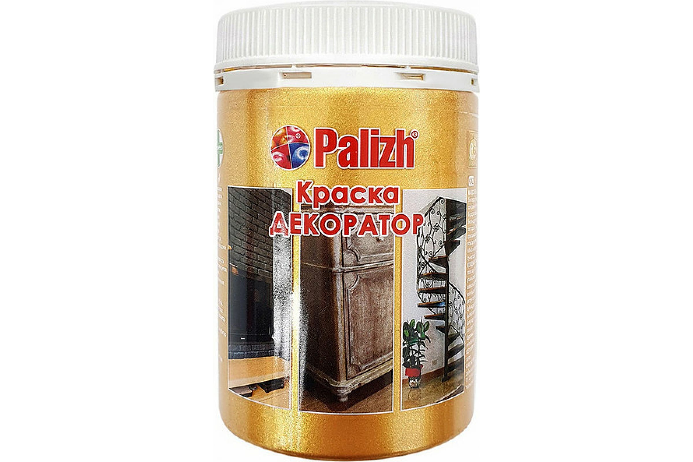 

Palizh Краска-колер акриловая №171 золото металлик 0,25кг 11605835