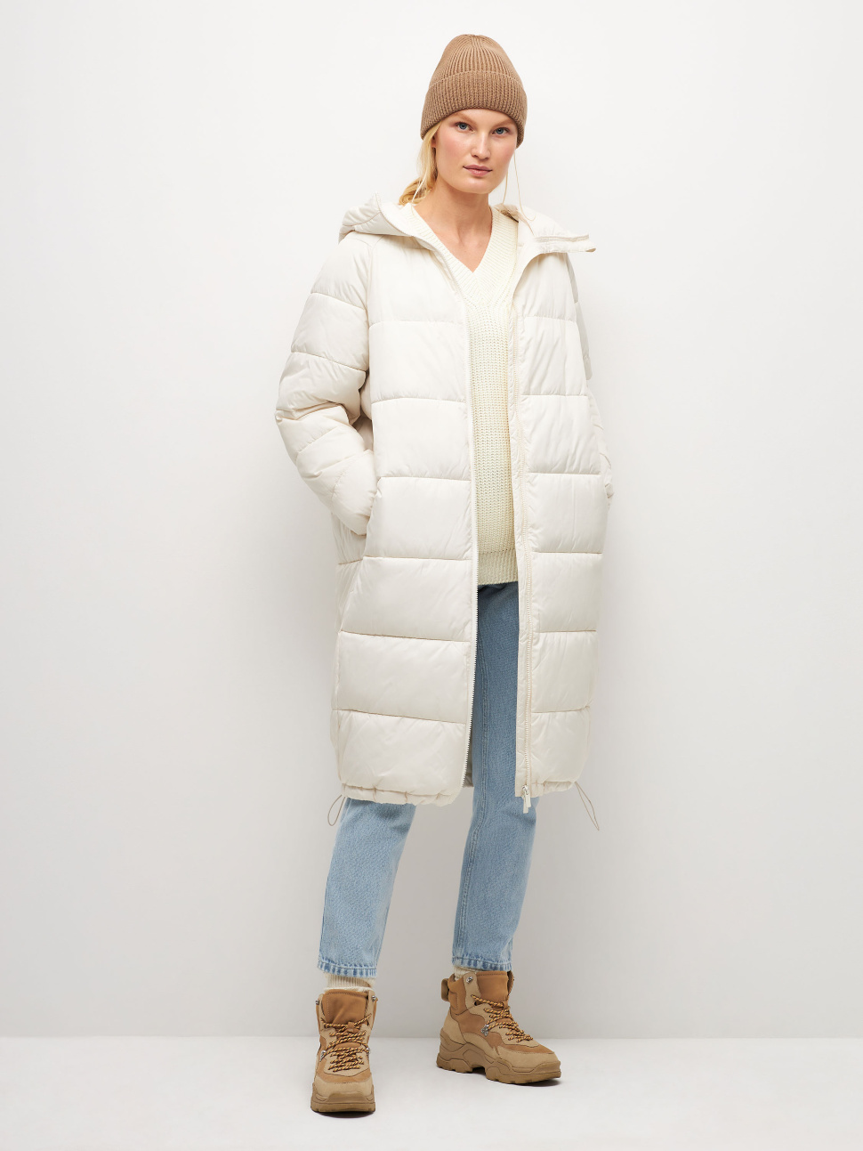 

Куртка женская Sela Moms 2810011222 белая XS, 2810011222