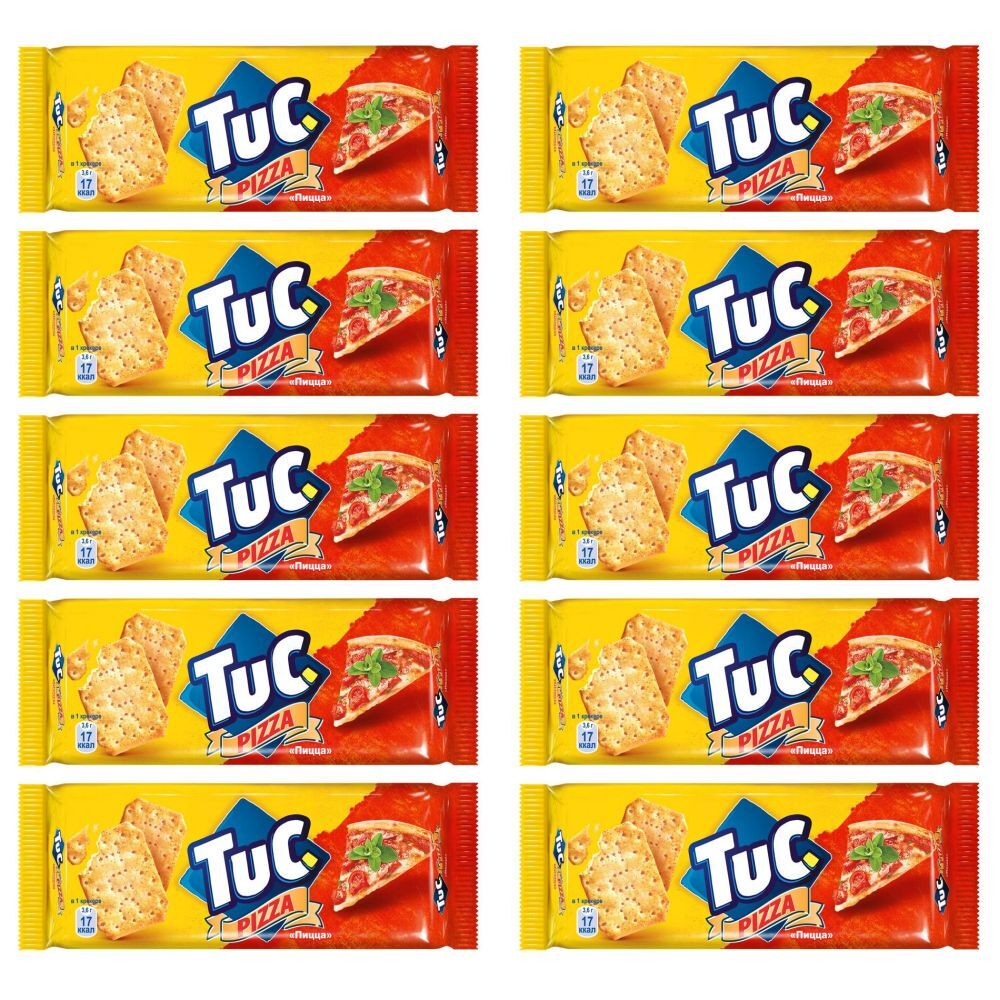 Крекер TuC со вкусом пиццы, 100 г х 10 шт