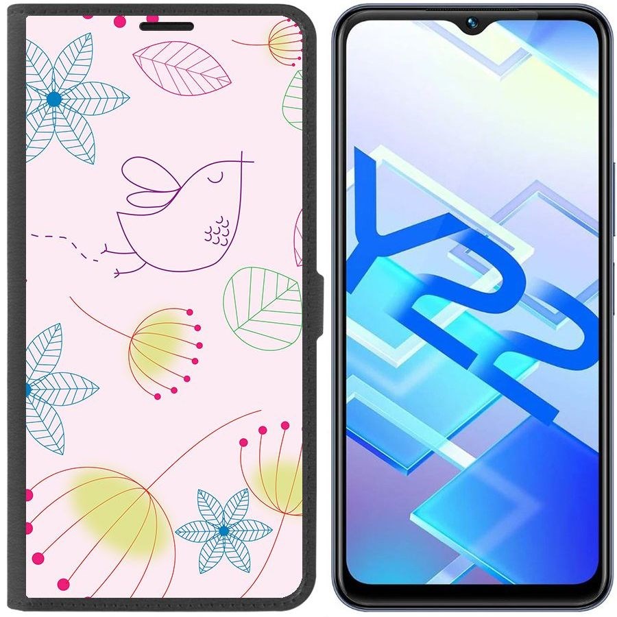 

Чехол-книжка Eco Book для Vivo Y22 Цветочный паттерн 5