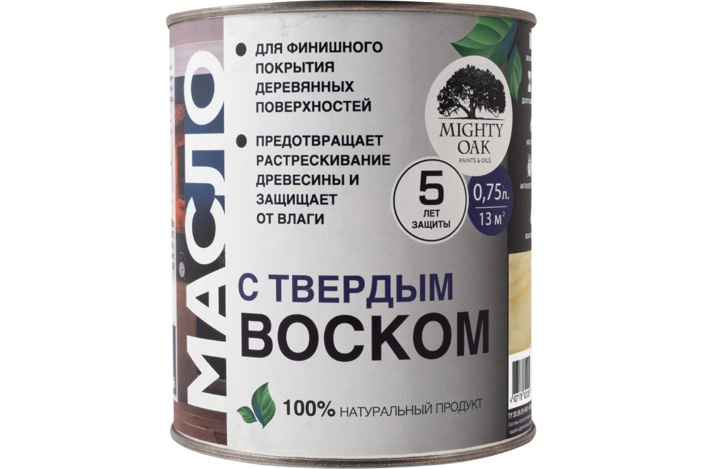 Mighty Oak Масло с твёрдым воском (Эбеновое дерево), 0,75 л. MO137