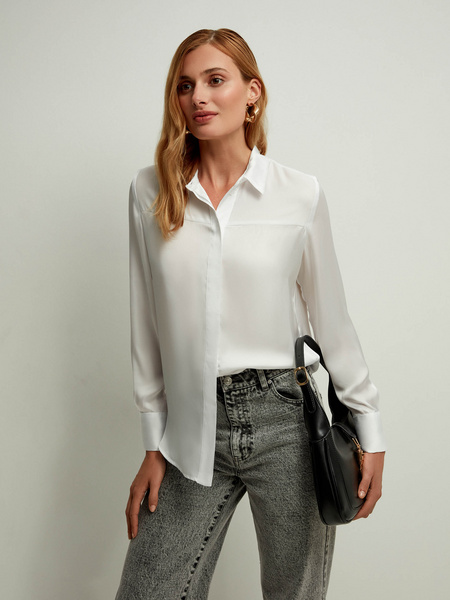 

Блуза женская ZARINA 2368123323 белая XS, Белый, 2368123323