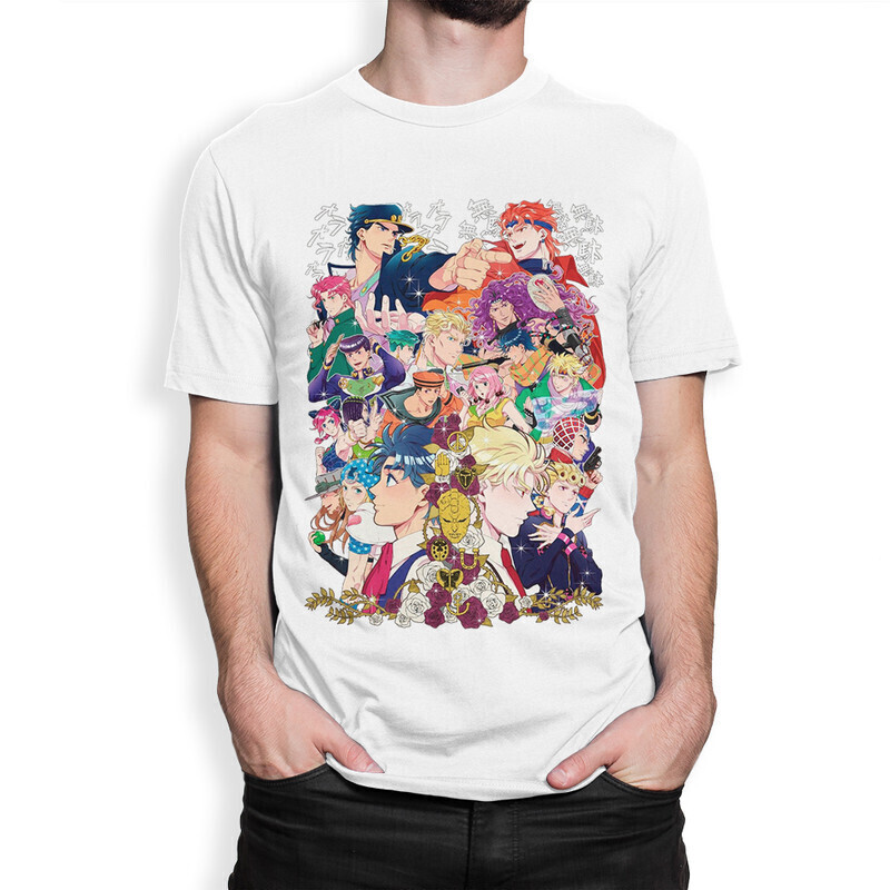 

Футболка мужская Dream Shirts Аниме Невероятные приключения ДжоДжо 1000324-2 белая L, Белый, Аниме Невероятные приключения ДжоДжо 1000324-2