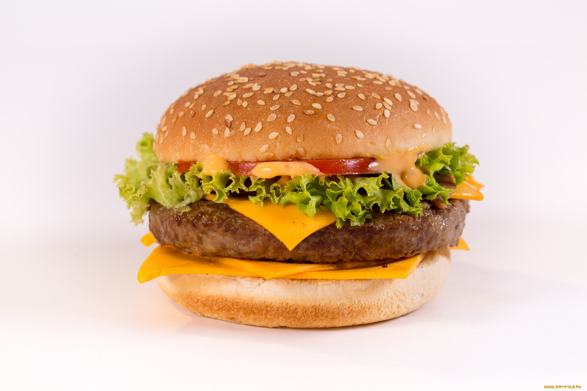 фото Гамбургер семейные традиции | с сыром и бифштексом, 200 г