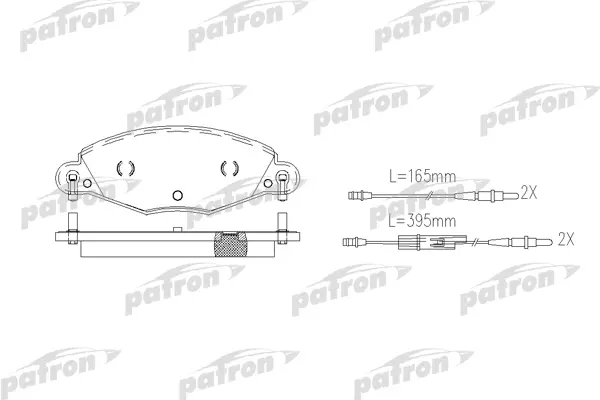 

Тормозные колодки PATRON дисковые PBP1412