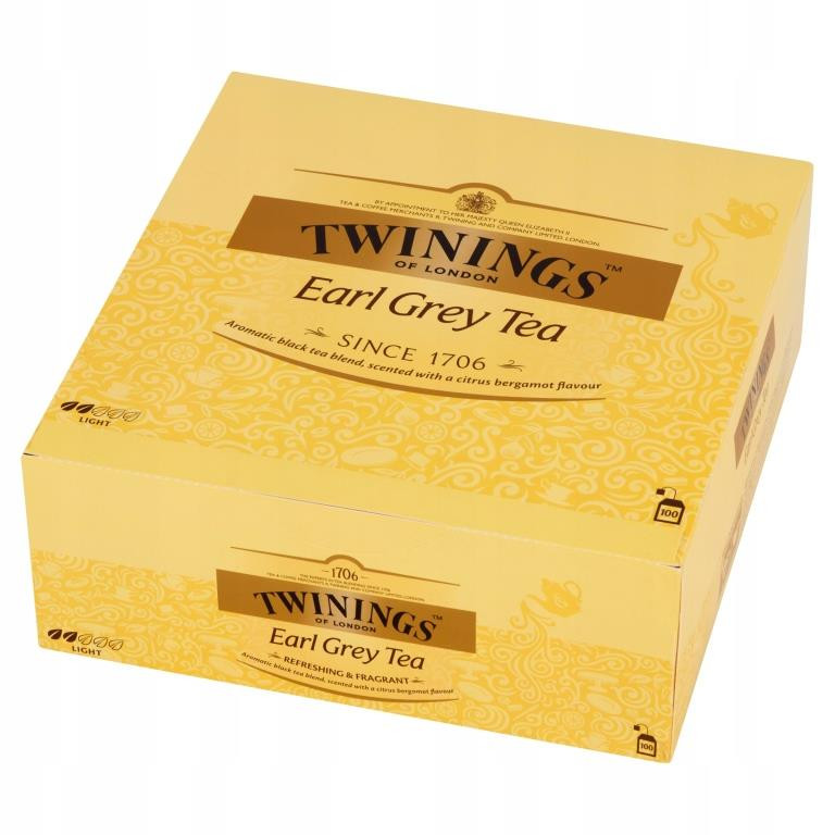 Чай черный Twinings Earl Grey ароматизированный, 2 г x 100 пакетиков