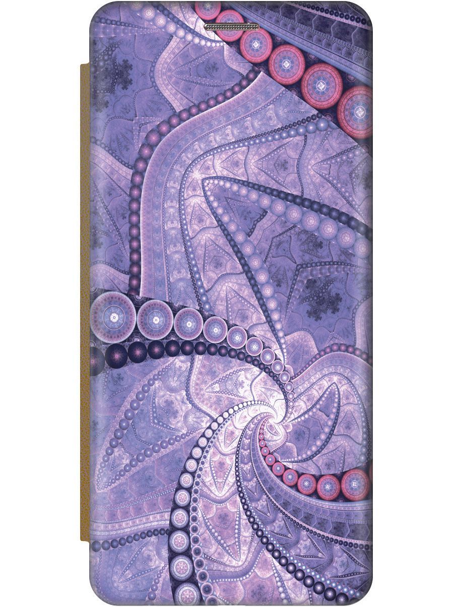 

Чехол на Samsung Galaxy A04 "Сиреневая абстракция" золотистый, Фиолетовый;черный, 158443