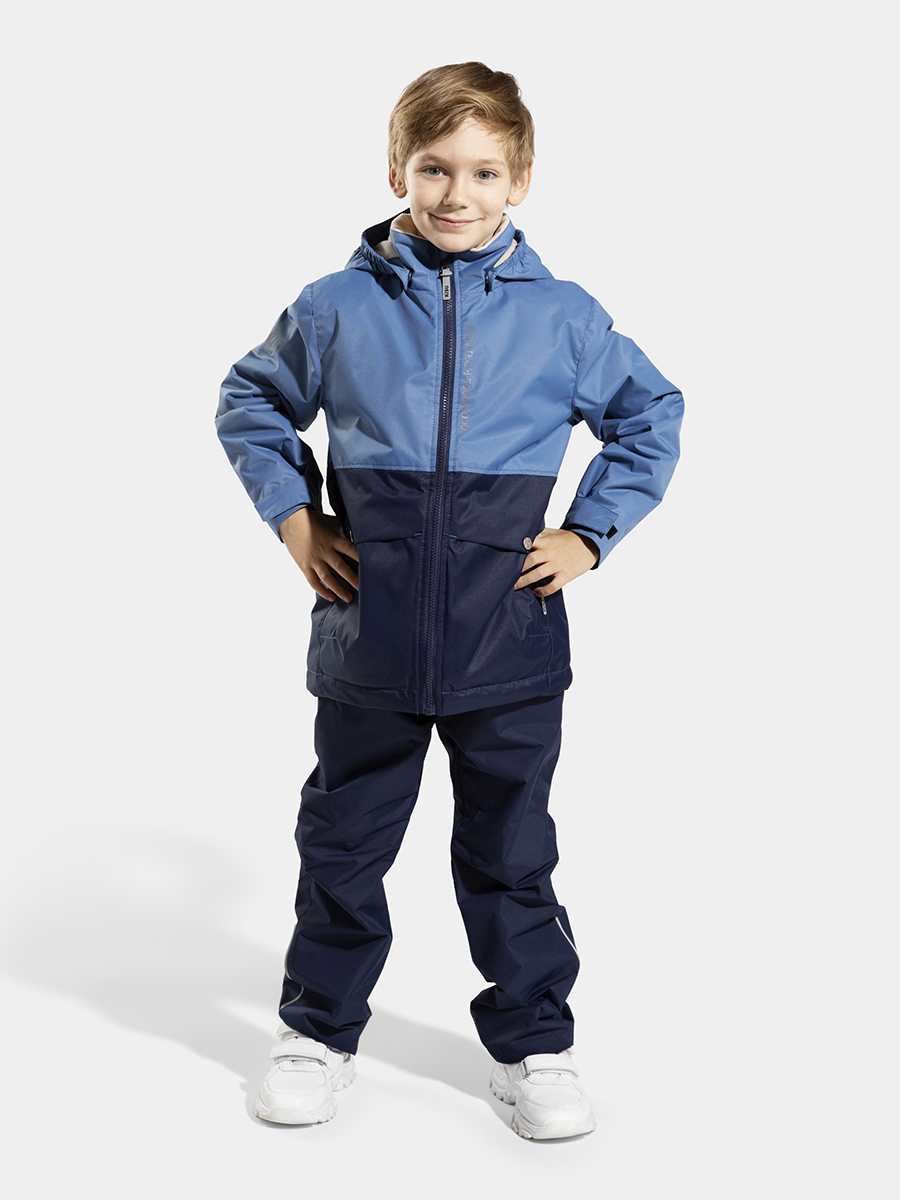 

Куртка детская KISU S23-10301, 907, размер 140, Синий, S23-10301