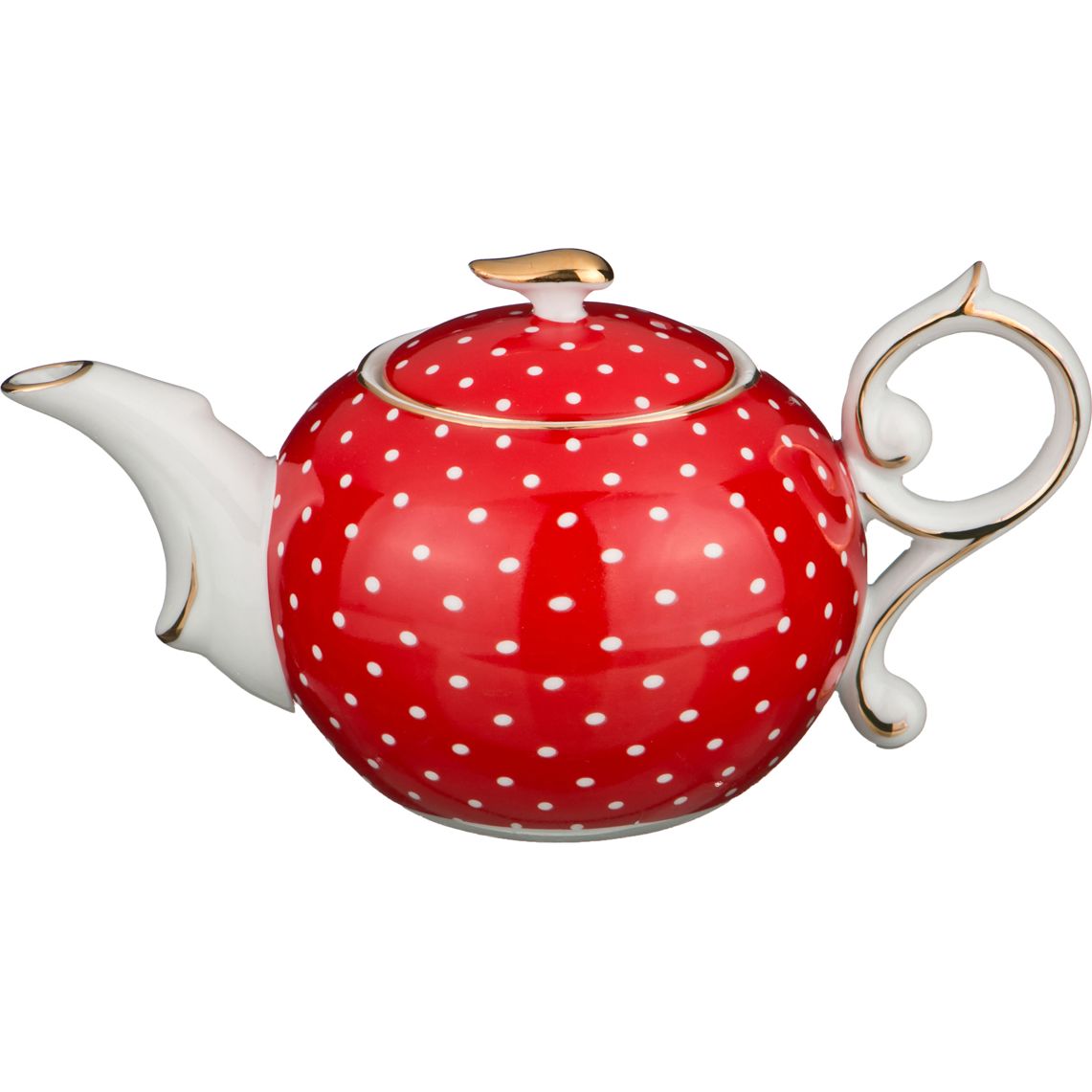 фото Заварочный чайник "красный в горошек" 300 мл. lefard