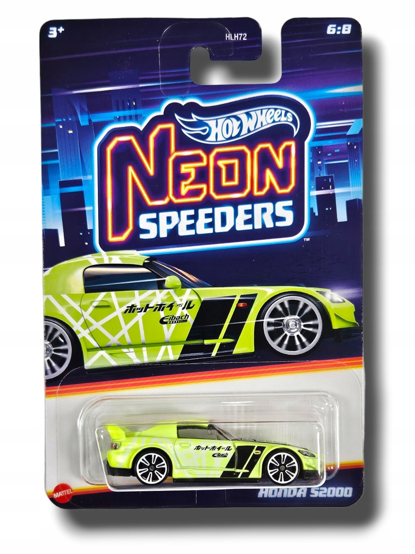 

Машинка Hot Wheels Neon Speeders Honda S2000 HRW72, Зеленый, Neon Speeders Honda S2000