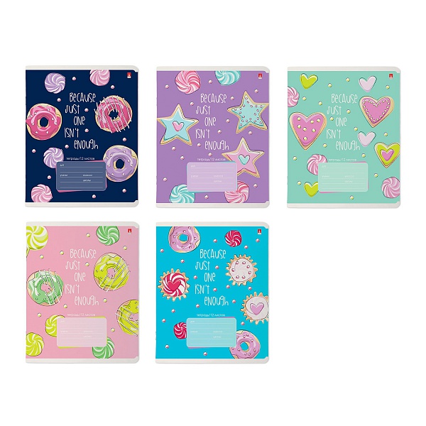 

Тетради Альт Сладкое Настроение 12 листов в линейку 10 шт, 7-12-1141/2