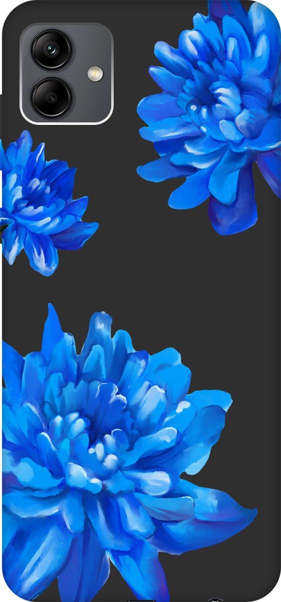 

Чехол на Samsung Galaxy A04 с 3D принтом "Amazing Asters" черный, Черный;голубой, 158434