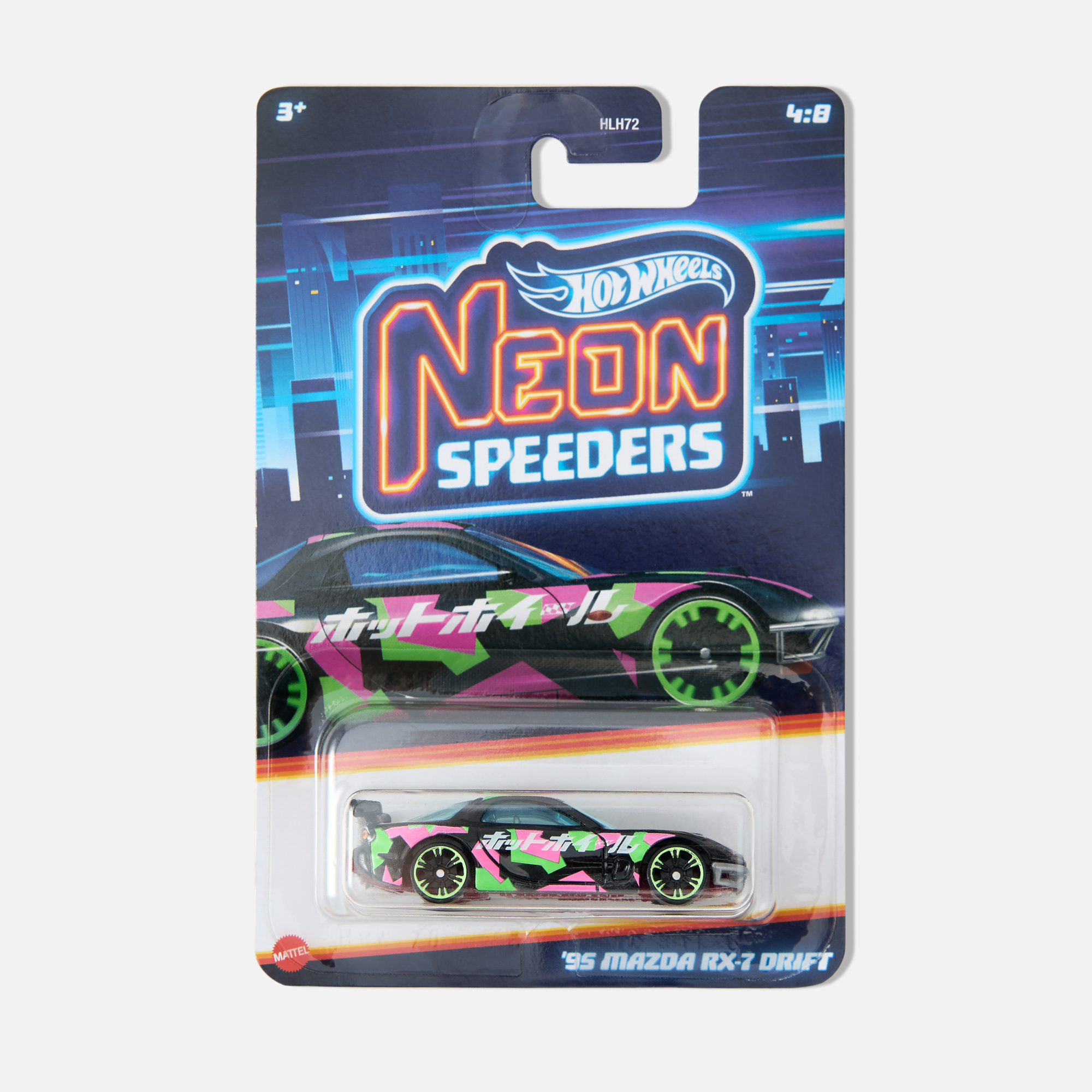 

Машинка Hot Wheels Neon Speeders '95 Mazda RX-7 Drift HRW70, Разноцветный, Neon Speeders '95 Mazda RX-7 Drift