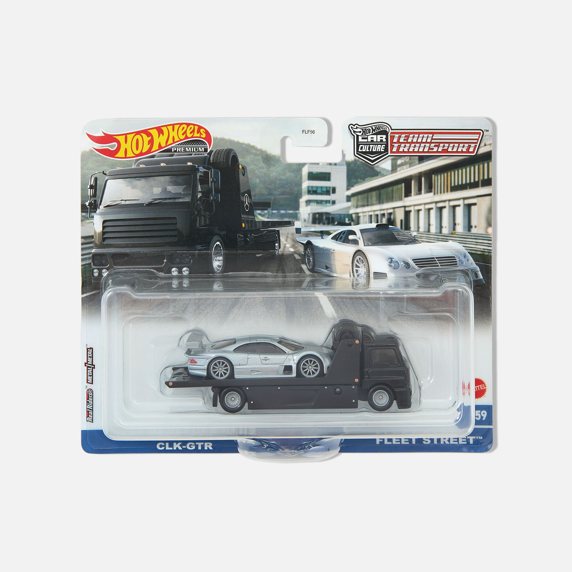

Машинка Hot Wheels Fleet Street Transporter Collection премиальная, с транспортером, HKF46, Серый;черный, Fleet Street Transporter Collection