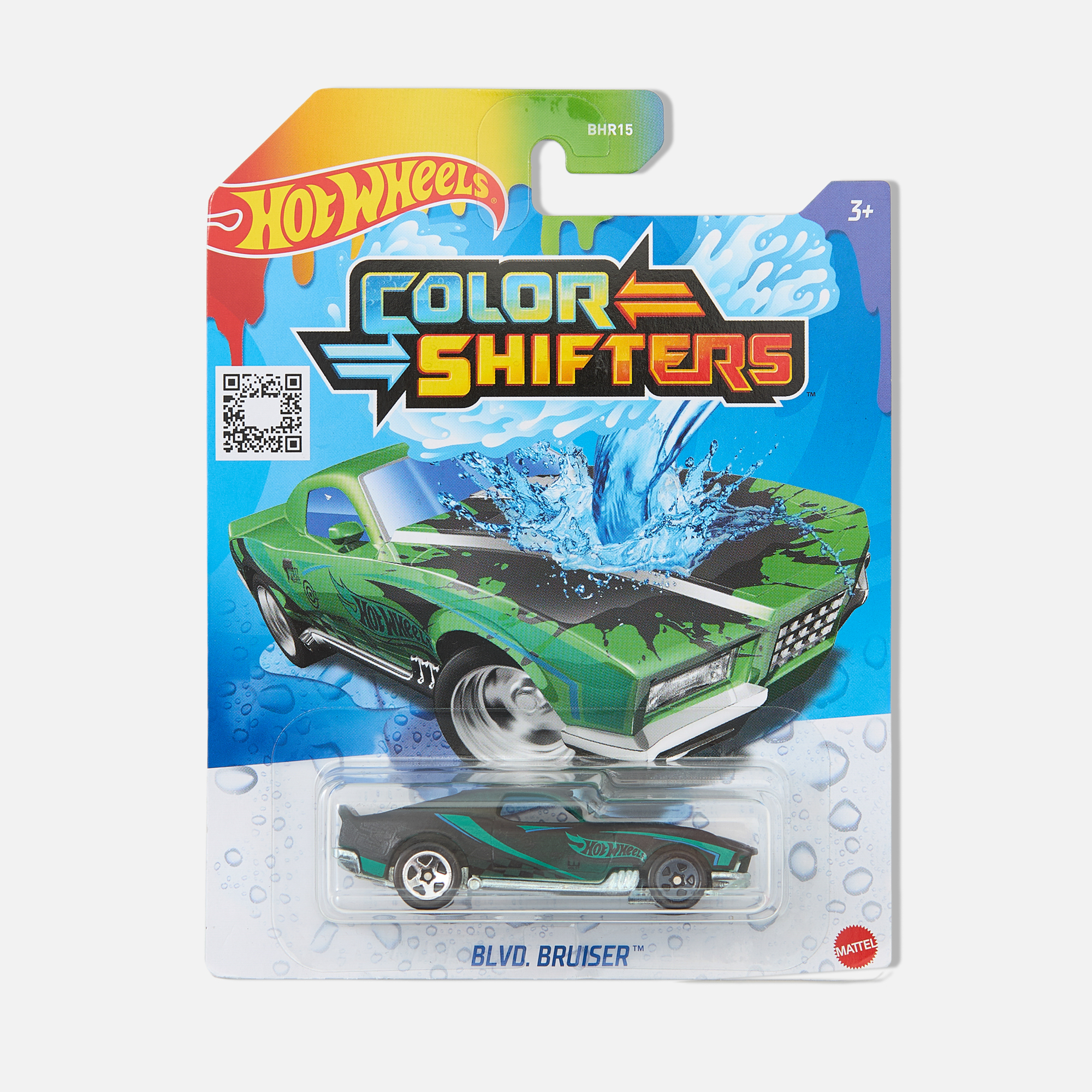 

Машинка Hot Wheels Bruiser меняющая цвет, CFM37, Зеленый;черный, Bruiser