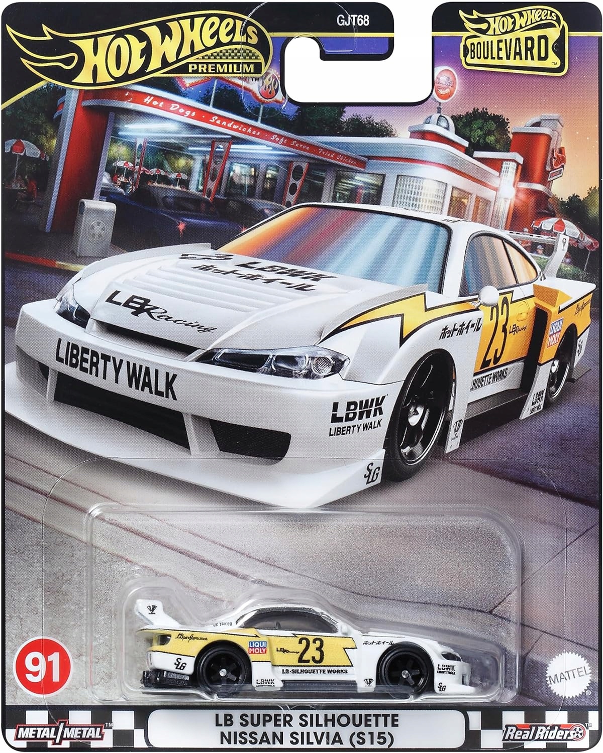 

Машинка Hot Wheels Boulevard LB Super Silhouette Nissan Silvia HRT64, Белый, Boulevard LB Super Silhouette Nissan Silvia