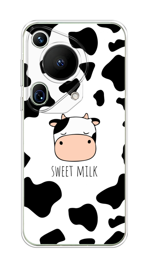 

Чехол на Huawei Pura 70 Ultra "Sweet milk", Розовый;белый;черный, 6124550-1