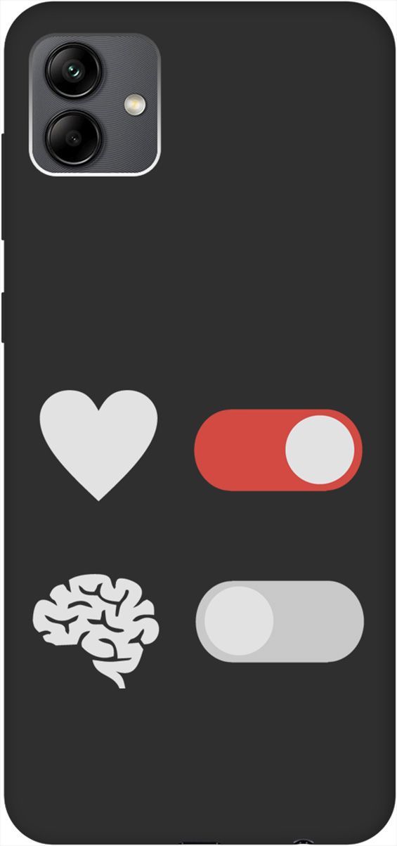 

Чехол на Samsung Galaxy A04 с 3D принтом "Brain Off W" черный, Черный;белый, 158433