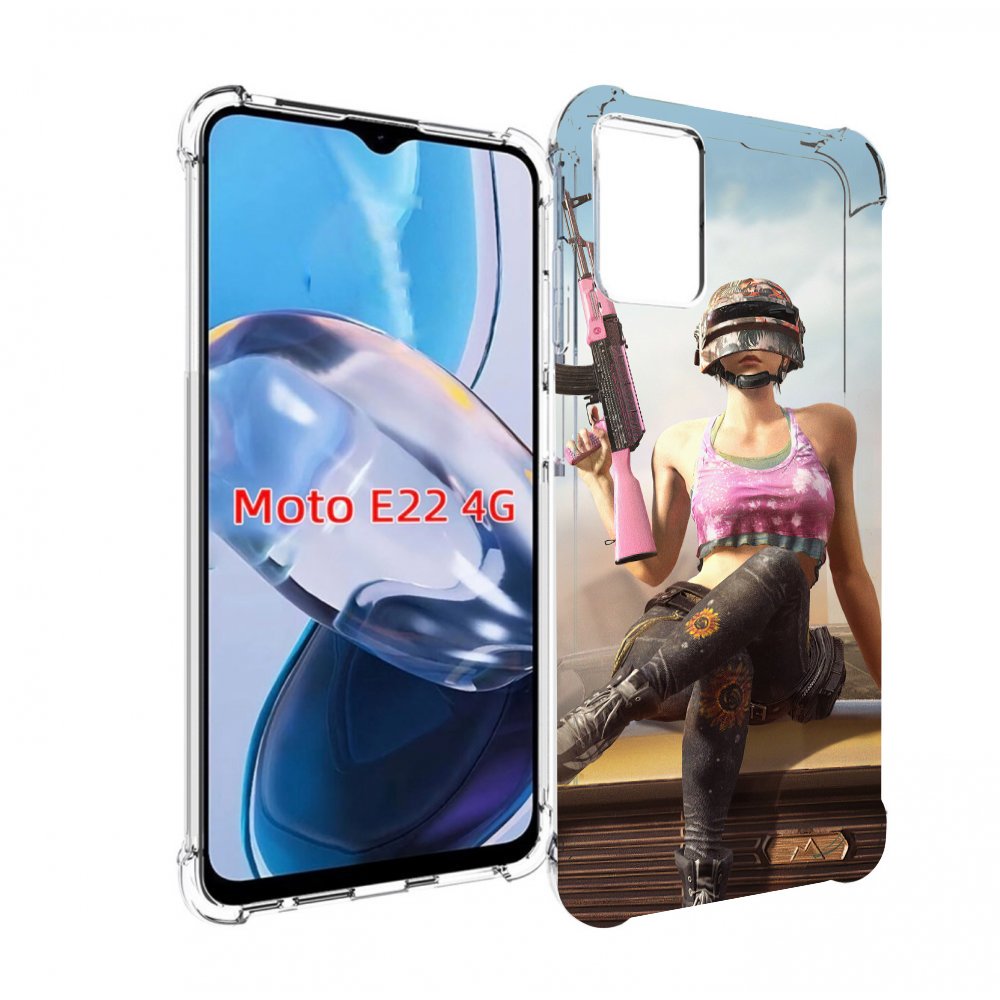 

Чехол MyPads девушка из PUBG для Motorola Moto E22 4G / E22i 4G, Прозрачный, Tocco