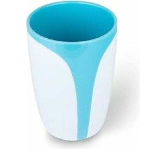 фото Подставка для зубных щеток аквалиния drop голубой b0458-3 пластик