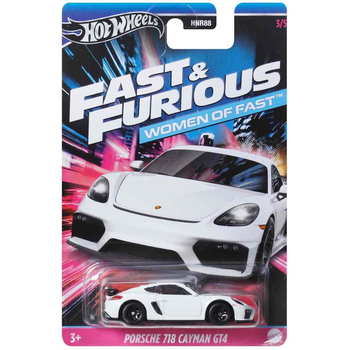 

Машина Hot Wheels Fast and Furious Porsche 718 Cayman HRW38, Белый, Fast and Furious Porsche 718 Cayman