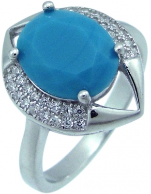 

Кольцо из серебра р.  Balex 1405937453, фианит, 1405937453