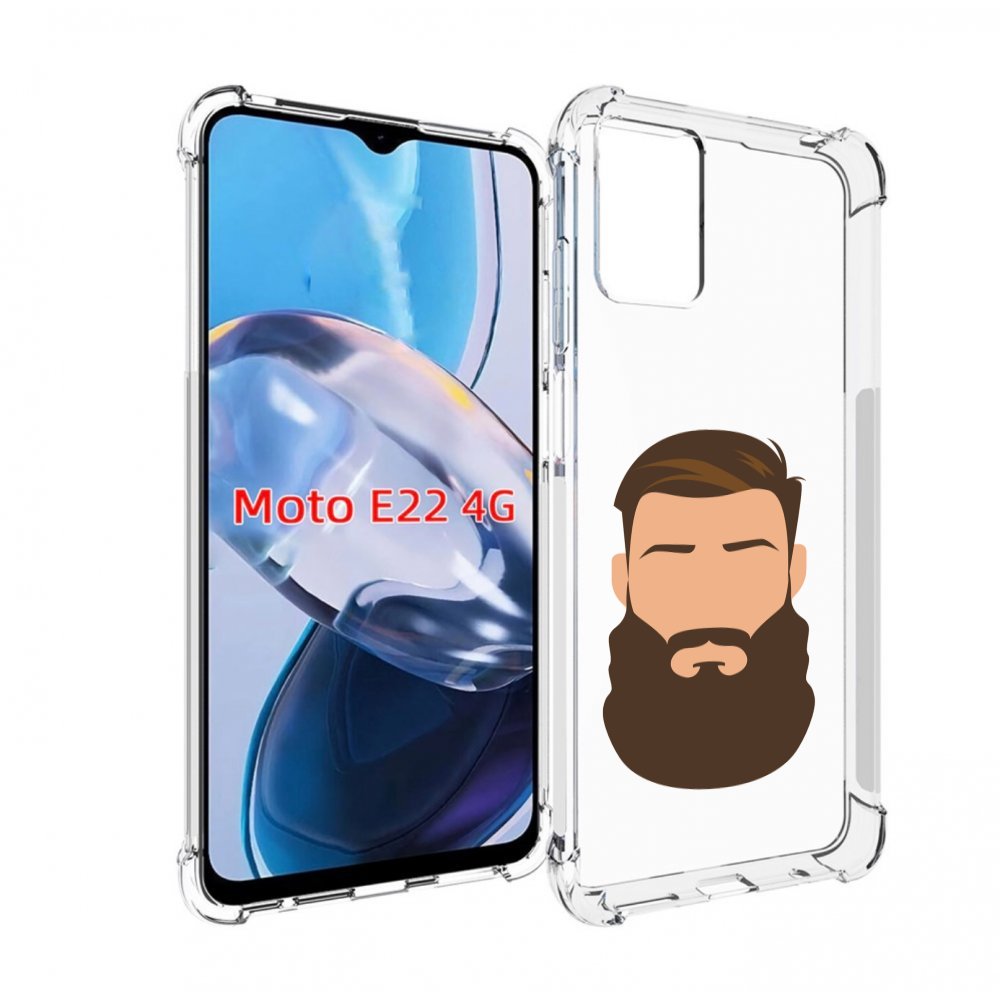 

Чехол MyPads густая-борода для Motorola Moto E22 4G / E22i 4G, Прозрачный, Tocco