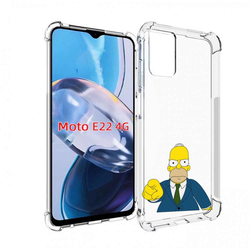 

Чехол MyPads гомер-злой для Motorola Moto E22 4G / E22i 4G, Прозрачный, Tocco