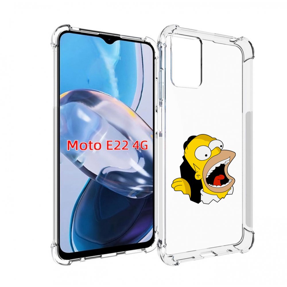 

Чехол MyPads гомер-голодный для Motorola Moto E22 4G / E22i 4G, Прозрачный, Tocco