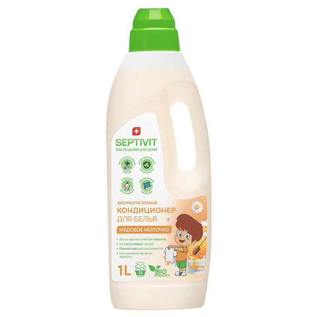 

Кондиционер для белья Septivit Premium Медовое молочко 1л
