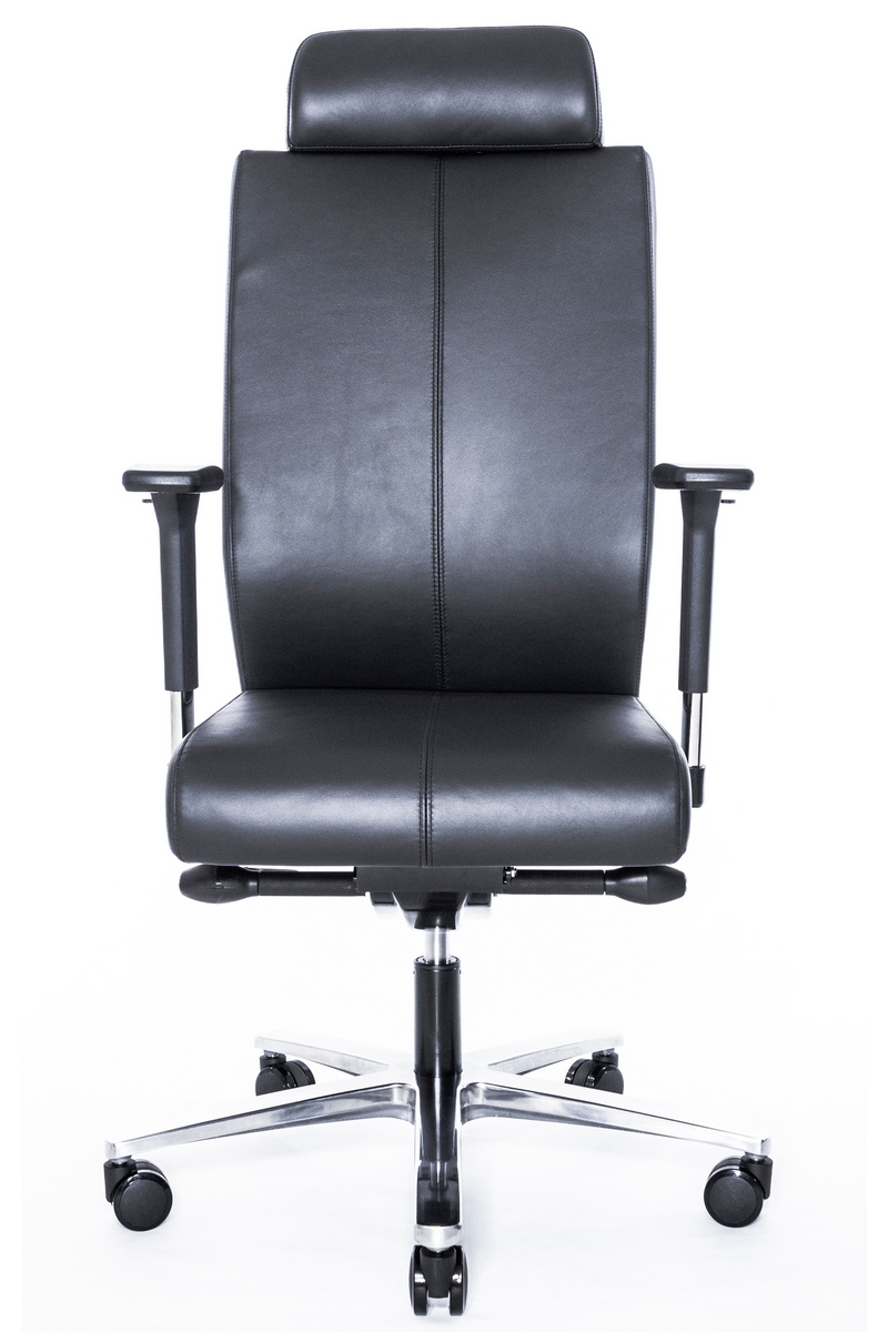 Эргономичное офисное кресло Falto Body-Leather 1201-63H Half black leather - черное