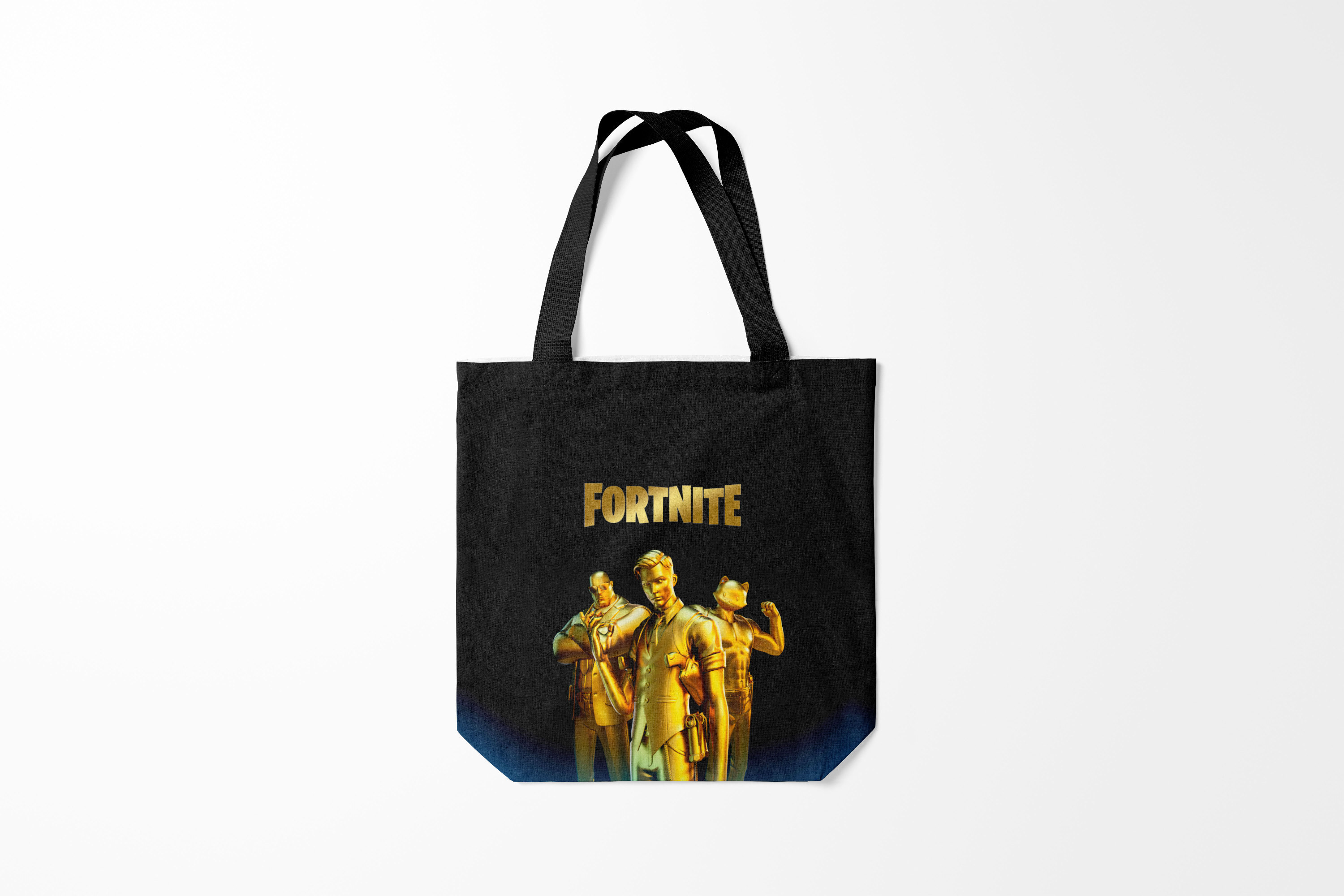 

Сумка шoппер унисекс Burnettie Fortnite GOLD SQUAD, черный, Fortnite GOLD SQUAD