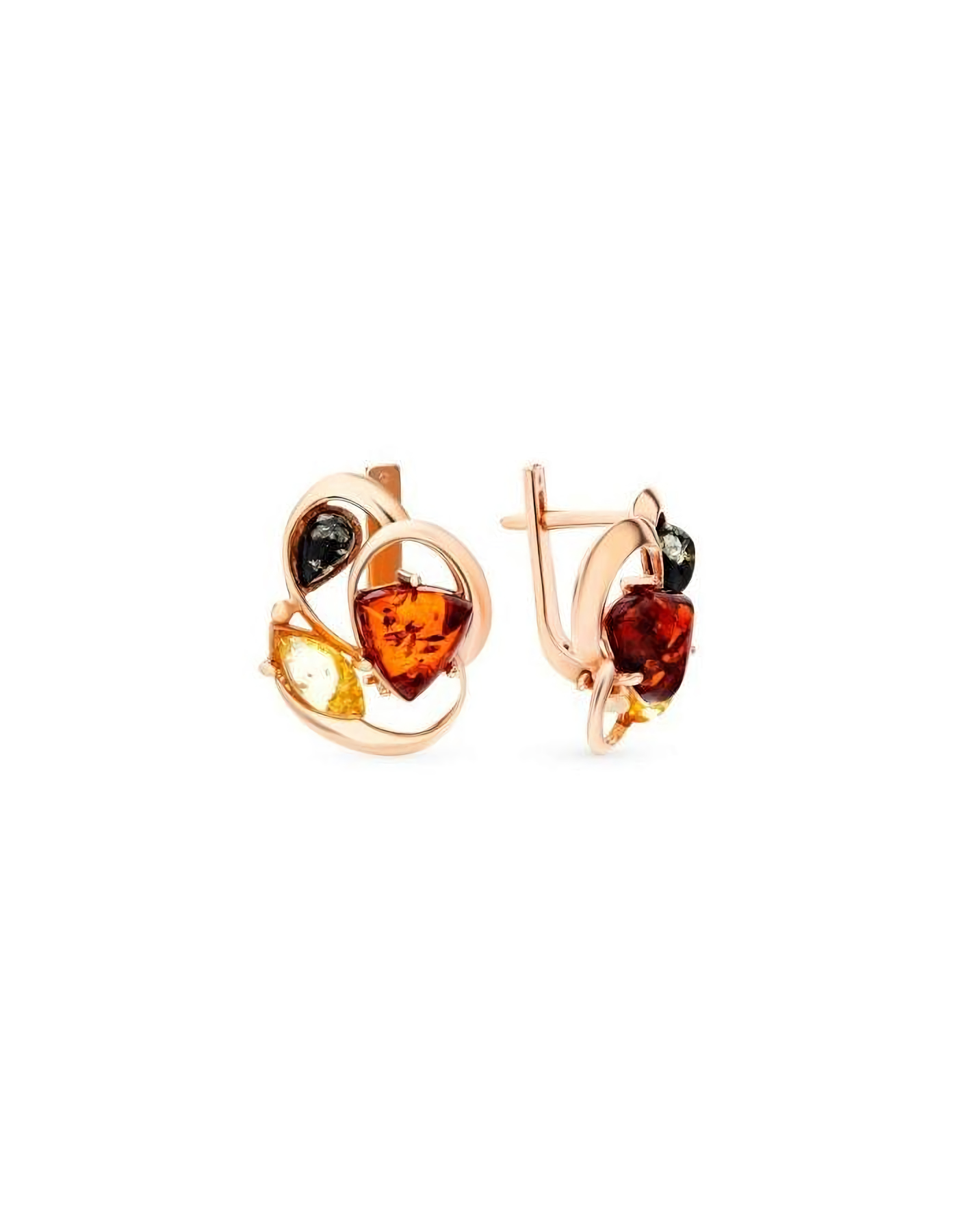 

Серьги из серебра TEO MAORI 8821261м, янтарь, 8821261м