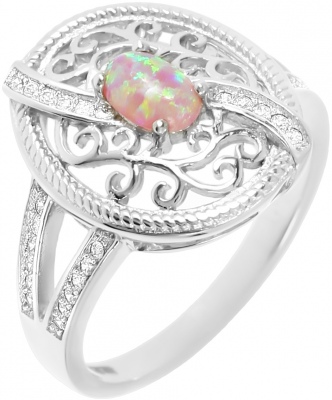 

Кольцо из серебра р.  Balex 1405937023, фианит, 1405937023